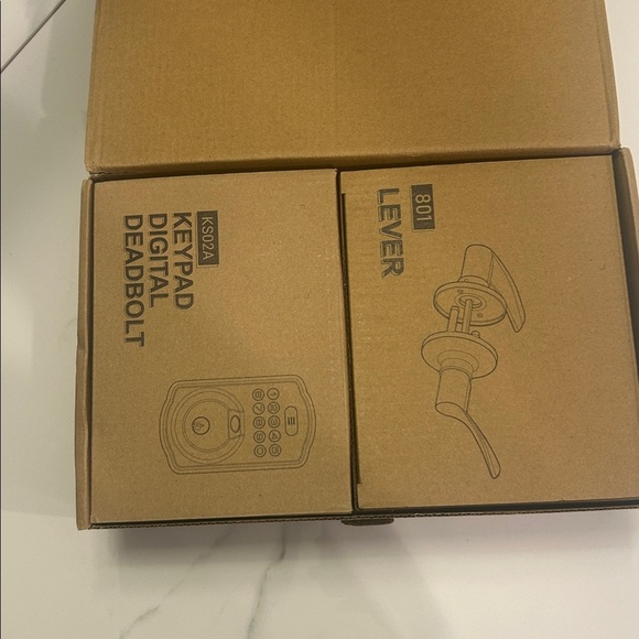 Veise Fingerprint Door Lock with 2 Lever Handles- Keyless Entry Door Lock - Picture 10 of 10